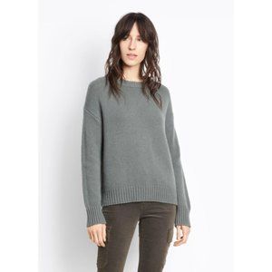 Vince Pine Cashmere Boxy Crew Neck Sweater